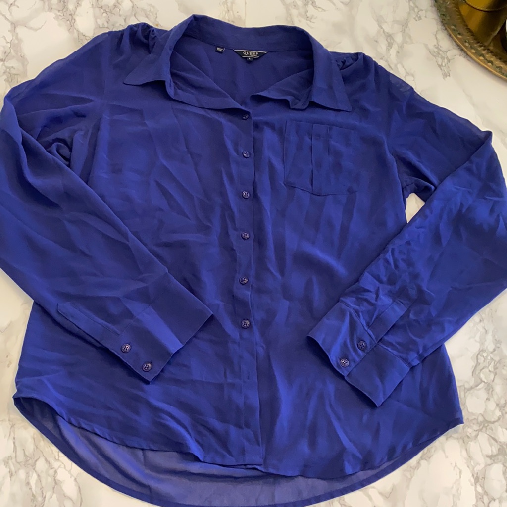 Guess Sheer Button Down
